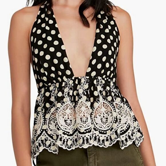 Free People Women's Lunch Date Halter Top - Picture 1 of 7